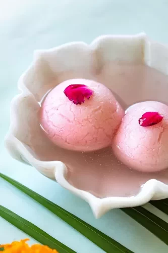 Rose Rasgulla(9 pcs)
